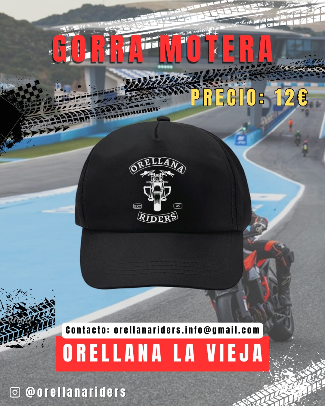 Gorra Oficial Orellana Riders
