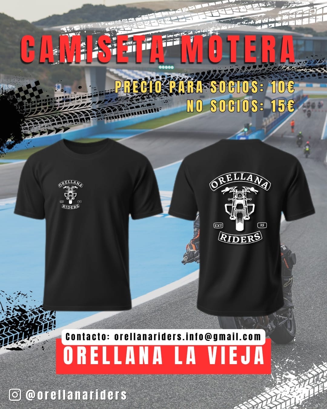 Camiseta Hombre Orellena Riders