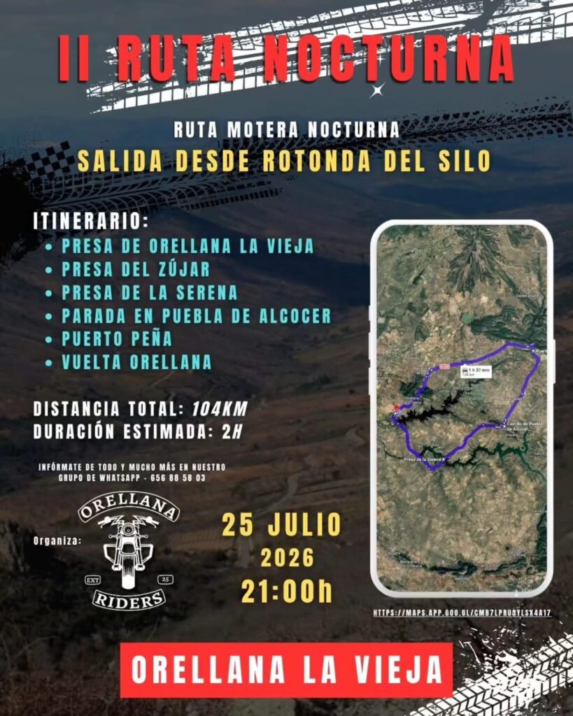 II Ruta Nocturna Orellana Riders